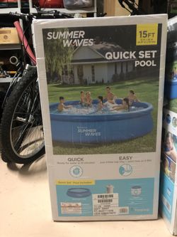 Summer Waves 15ft  Above Ground Pool With Filter And Pump Included BRAND NEW