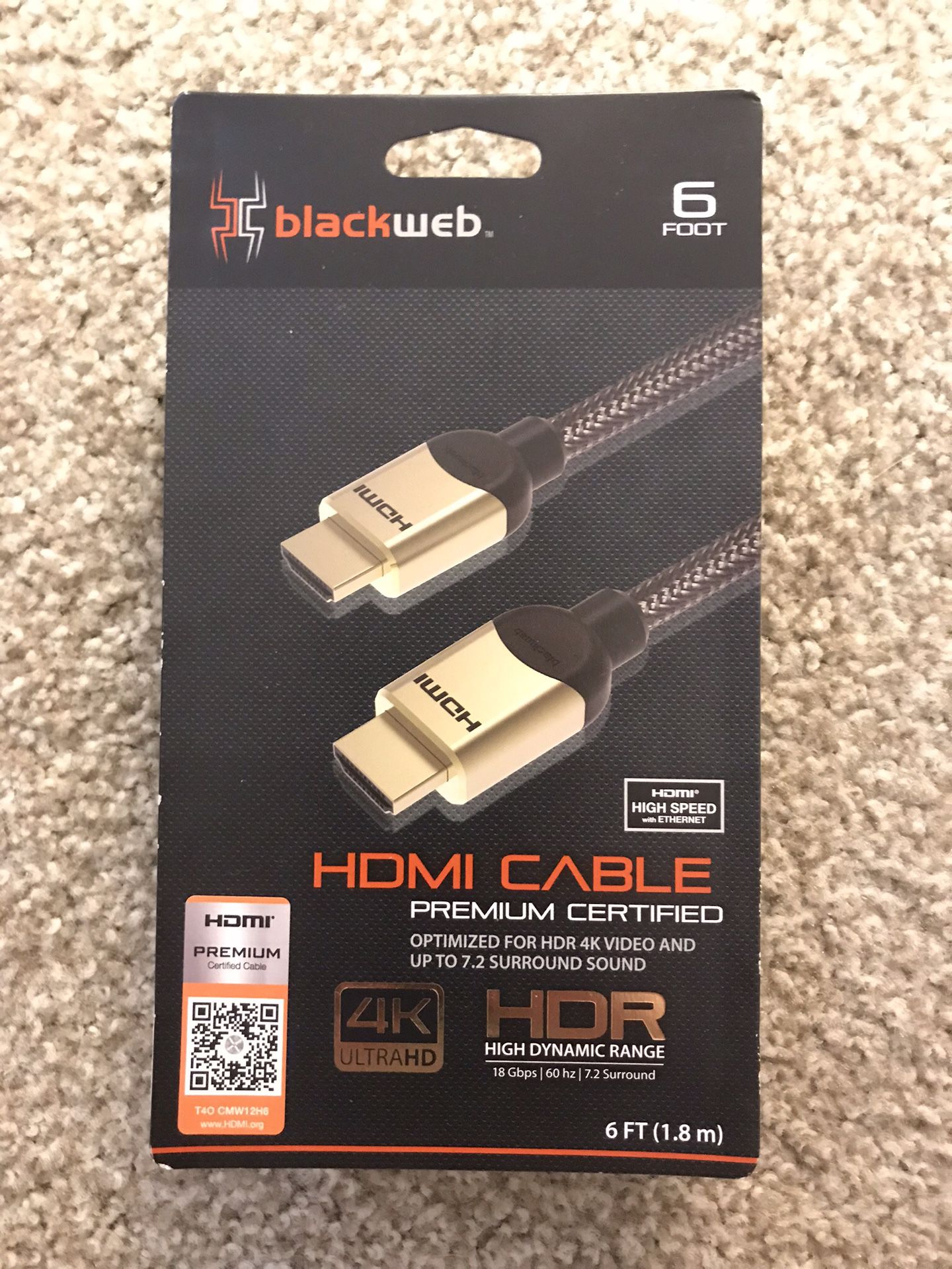HDMI 6ft cord