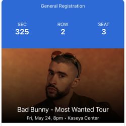 Selling 2 Bad Bunny Concert Tickets 