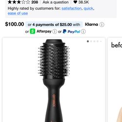 Dry brush Amika gently used