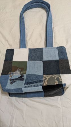 Upcycled denim tote