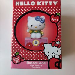 Hello Kitty Precious Moment 4th Birthday Porcelain 