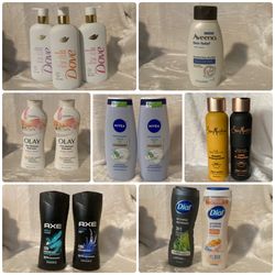 Body Wash - Dove, Aveeno, Olay, Nivea, Shea Moisture, Axe, Dial