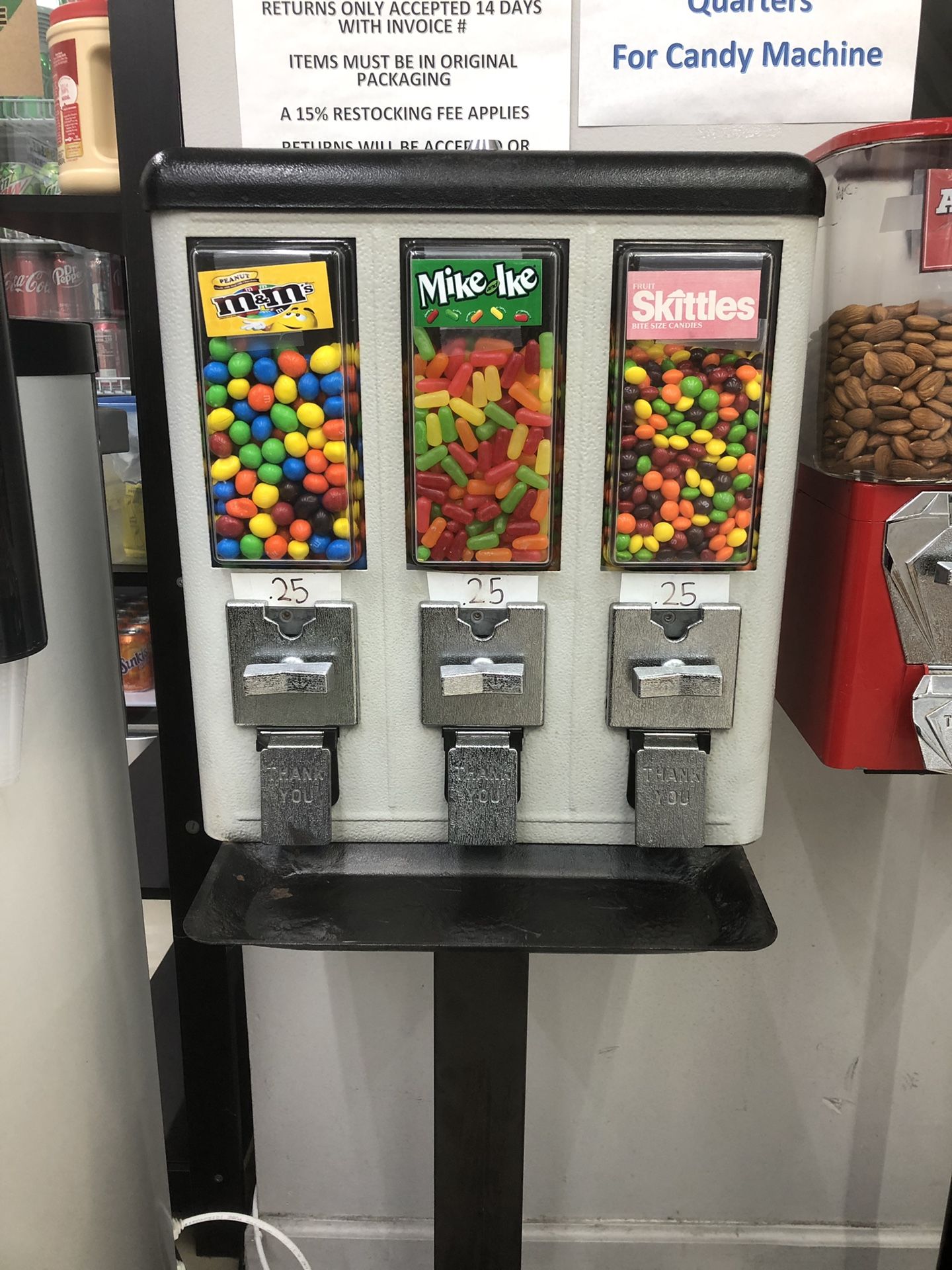 Candy machine for your business (I place it in)--> not for sale