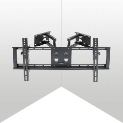 Wandhalterung TV Schwenkbar Neigbar TV Eckhalterung Eckhalter für LED LCD Plasma Fernseher von 32" - 65" Max 35Kg VESA 600x400 Universal VESA Halterun