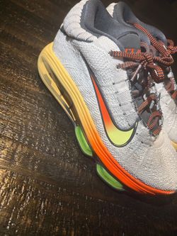 Nike Air Max Sneakers Gray Orange Green