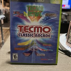 Xbox original Tecmo Classic Arcade game  booklet included  scratch free disc
