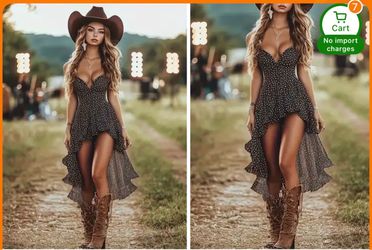 Black bohemian dress
