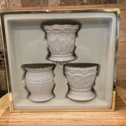 Lenox porcelain Votive Candle holders - 3