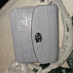 Coach Women's Embossed Croc Cassie Crossbody 19 Bag