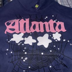Navy Atlanta Sp5der Hoodie (M)