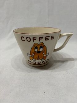 Vintage Coffee Hound Dog 12oz Ceramic Coffee Mug