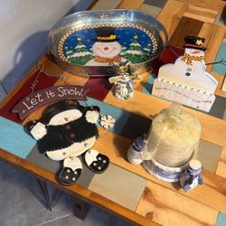A Collection Of Snowman Decor
