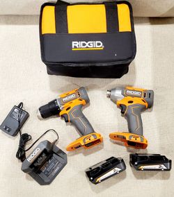 RIDGID 18V Drill and Impact Driver KIT