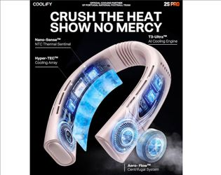 New - Half price - Neck Air Conditioner TORRAS Coolify 2S PRO #1 Neck Cooler & Neck Air Conditioner, Apricot