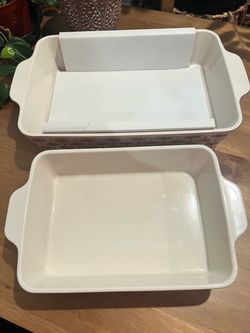 Thyme and table baking dish and glass containers bundle