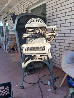Addressograph Multigraph Graphotype Dog Tag Machine Antique Vintage model 6381