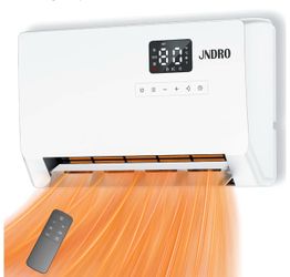 Wall-Mounted Space Heater with ECO Thermostat and Remote Control
