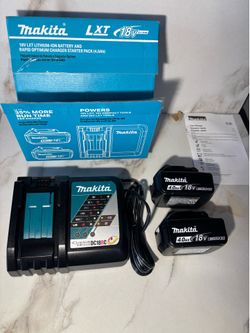 Makita 18-Volt LXT Lithium-Ion Battery and Rapid Optimum Charger Starter Pack (4. 0Ah)