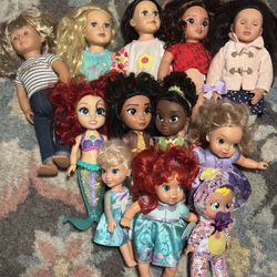 Assorted Dolls And Accessories 