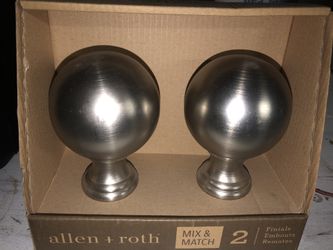 Curtain rod knobs
