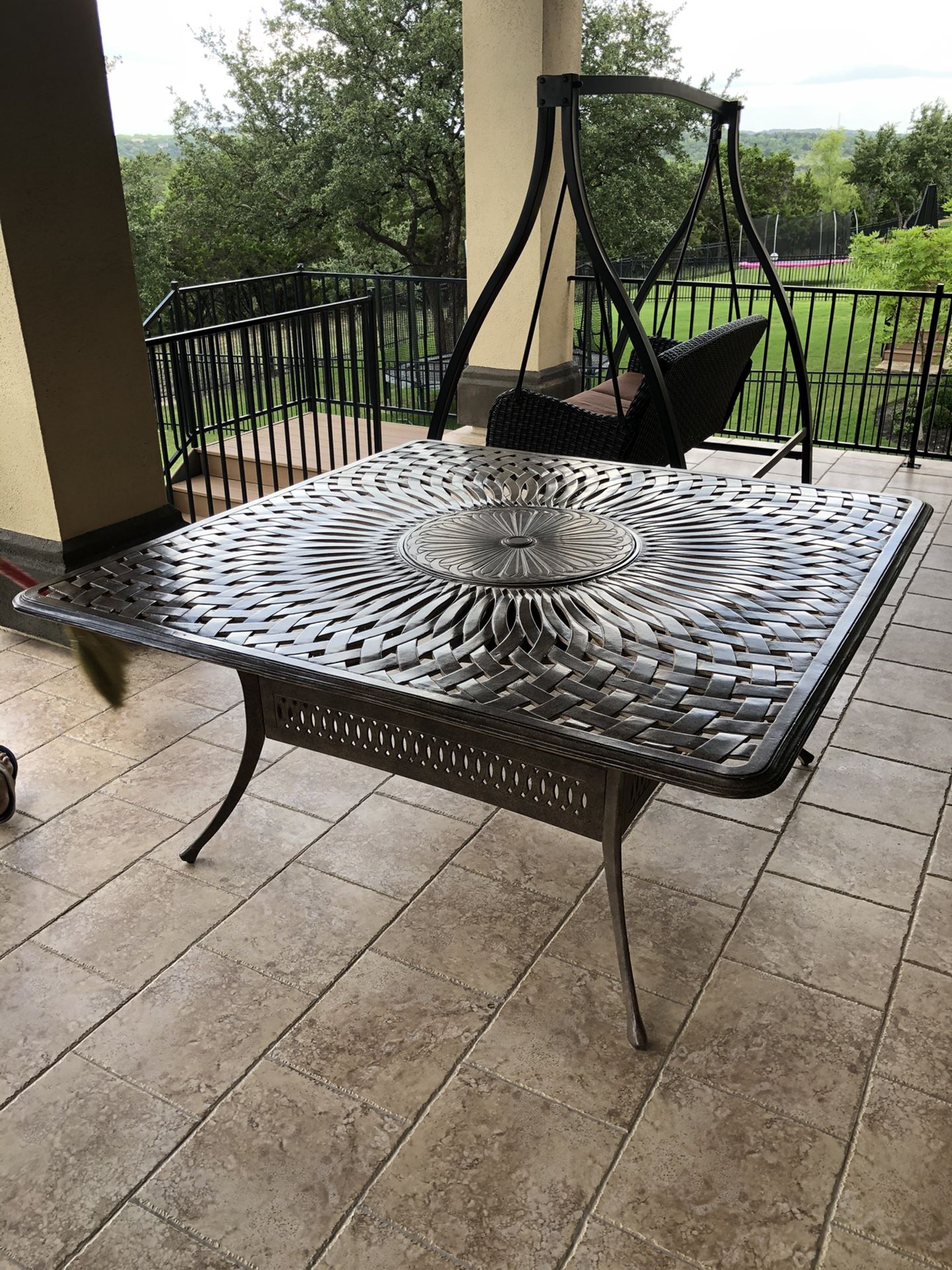 Patio Table Furniture with built-in Grill