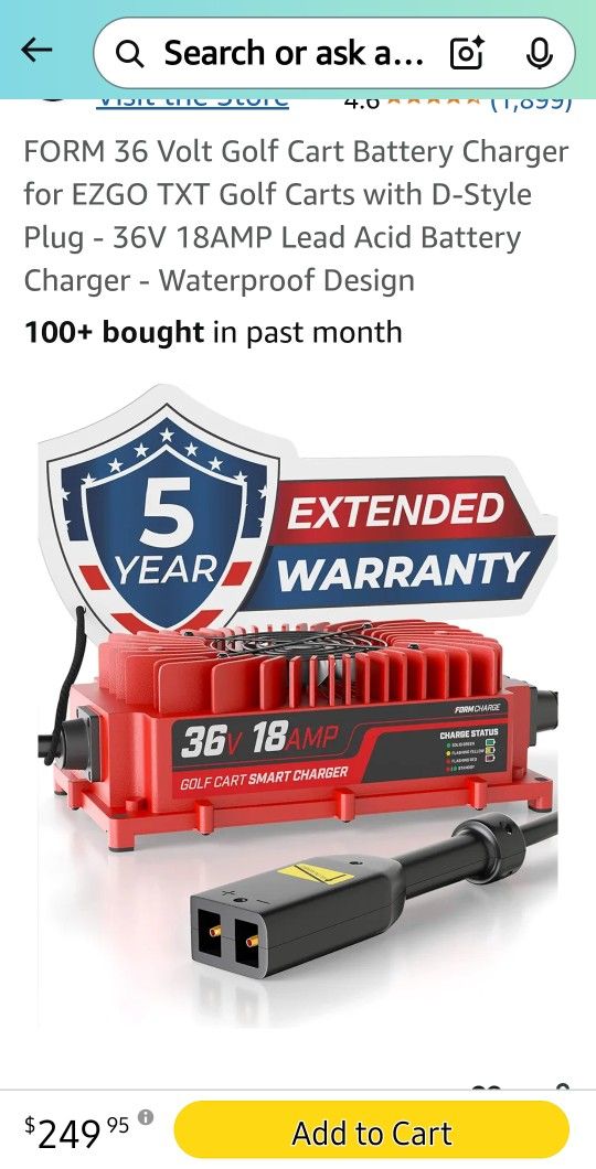 Brand New 36volt Golf Cart Battery Charger