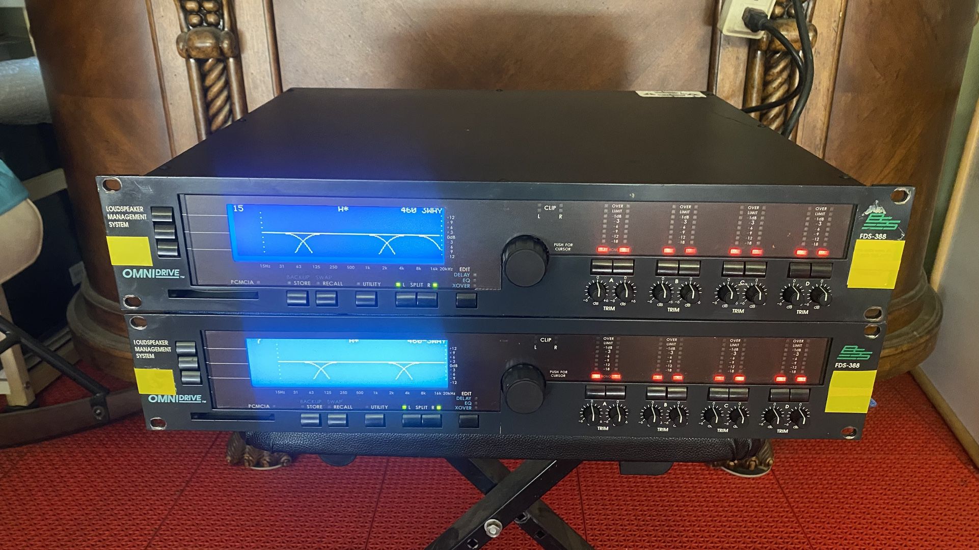 BSS Omni drive FDS-388 Loud Speaker Management Professional DJ Equipment $375 Each.