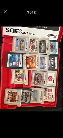 Nintendo 3 DS games and case