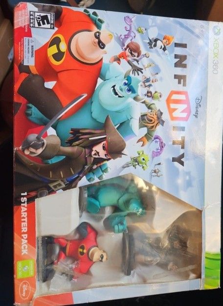 The Disney Infinity video game disc for Xbox 360.