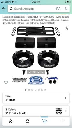 Tundra front leveling Kit