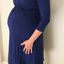 Blue Maternity Dress