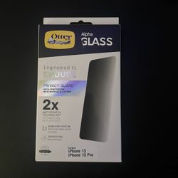 Otterbox iphone 13 and 13 pro privacy screen protector 