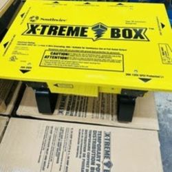Southwire X-Treme Box, a portable power distribution center for temporary power needs on jobsites.