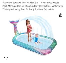 Toddler Pool With Sprinkler 