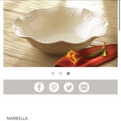 Princess House Scalloped Serving Bowl 1707