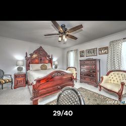 Bedroom Set Solid Mahogany 