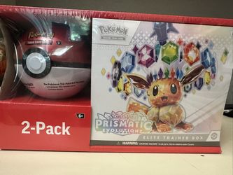 2 Pack Prismatic Evolution Elite Trainer Box