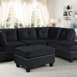 Brand New Sectional With Ottoman