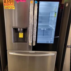 LG InstaView French Door Counter Depth Max Refrigerator 26 Cubic Feet