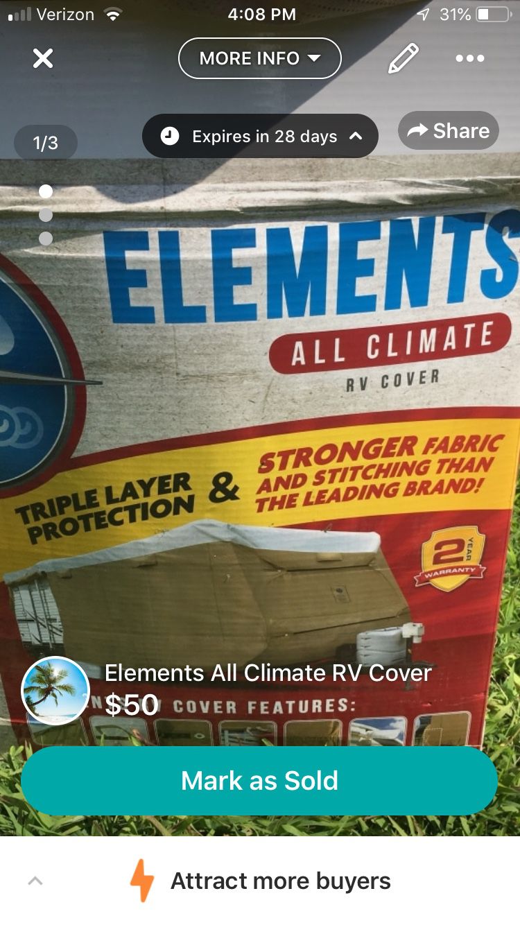 Elements All Climate RV Cover