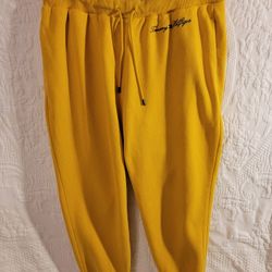 Tommy Hilfiger Yellow Joggers Size Medium 