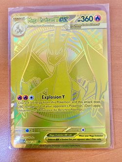 🔥 Gold Mega Charizard Y ex 294/217 - Pokémon Ascended Heroes🔥