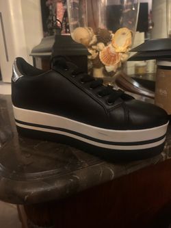 Black high top shoes
