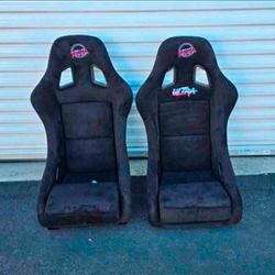 NRG Innovations Racing Bucket Seats Asientos Deportivos Universales