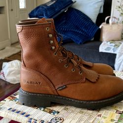 Ariat Steel Boots Size 10 And Half