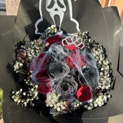 Halloween spooky Ramo Buchon: Spooky Flower Bouquet
