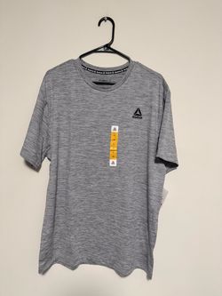 Reebok Men’s Athletic T-Shirt Gray Size L – New With Tags