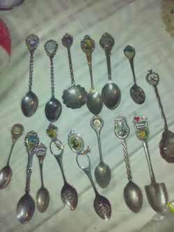 Vintage collection of spoons some are very rare from italy make offer