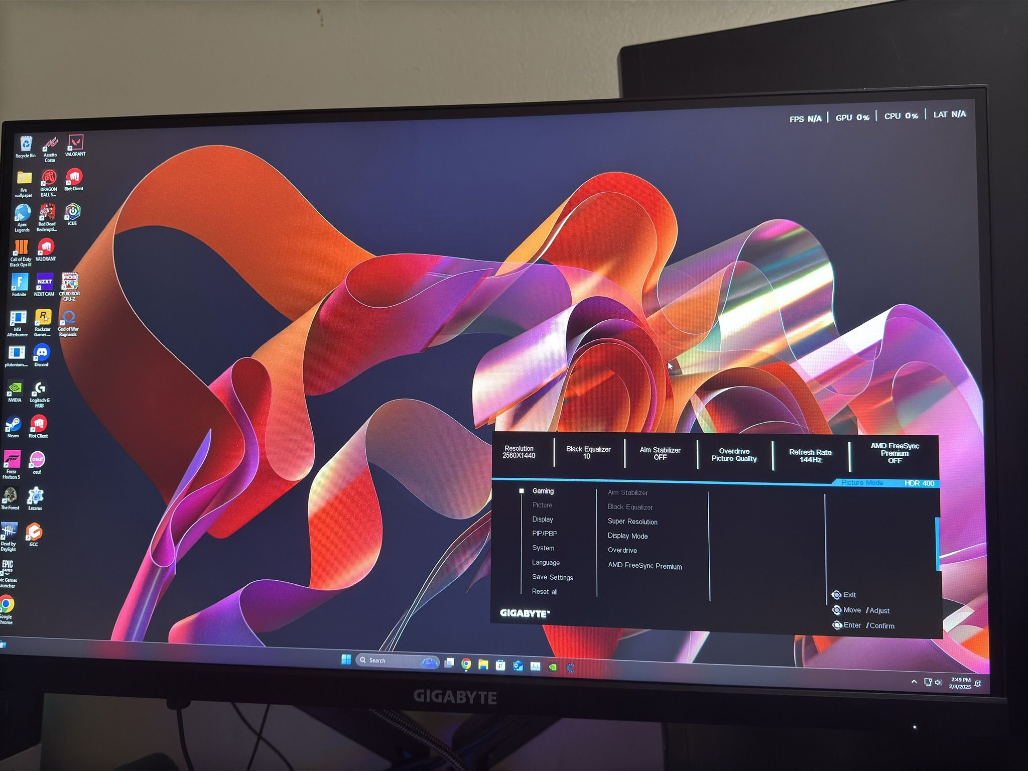 M27q Monitor And Alienware Monitor